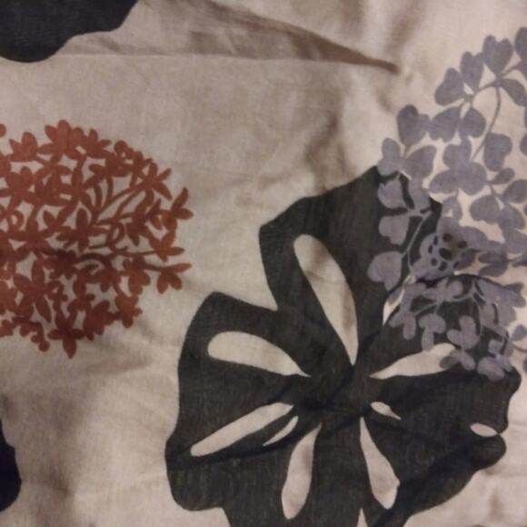 Alan Del Rosario Black Tan & Red Floral Print Button Accent Dress Sz 4 - Picture 5 of 7